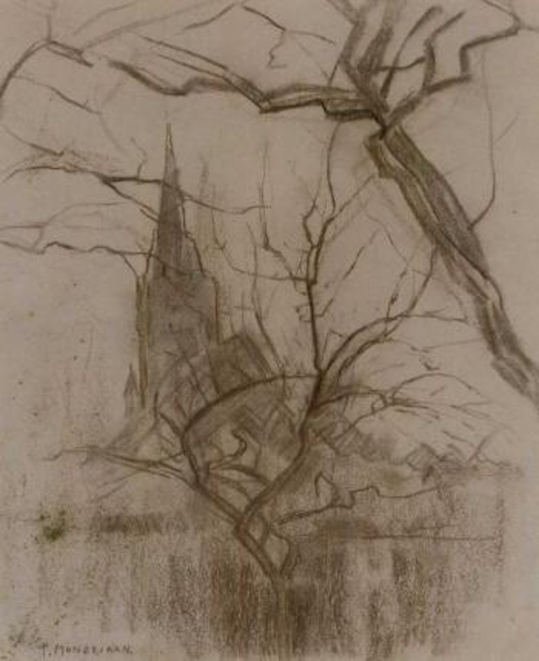 Saint Jacob's Church by Piet Mondrian