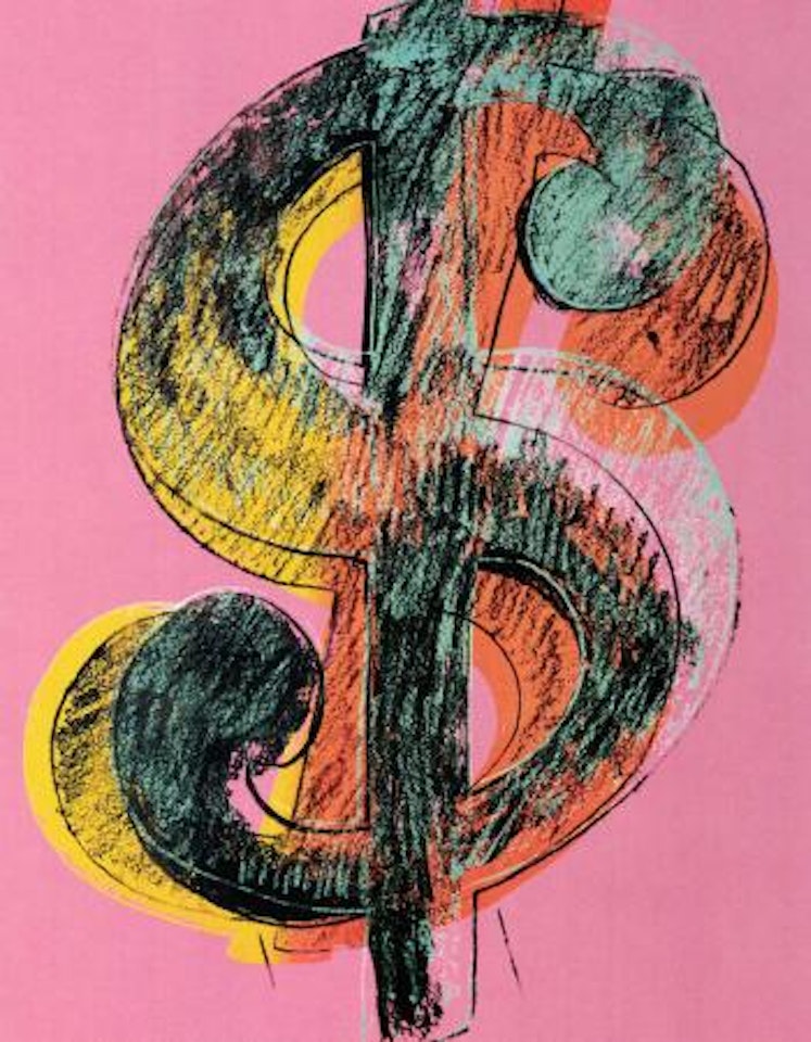 Dollar sign by Andy Warhol