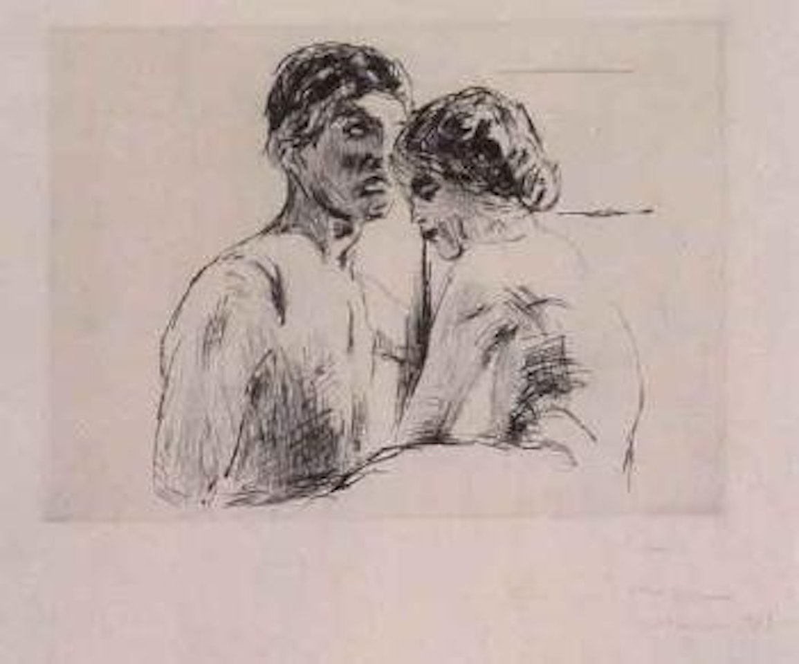 Two people by Edvard Munch