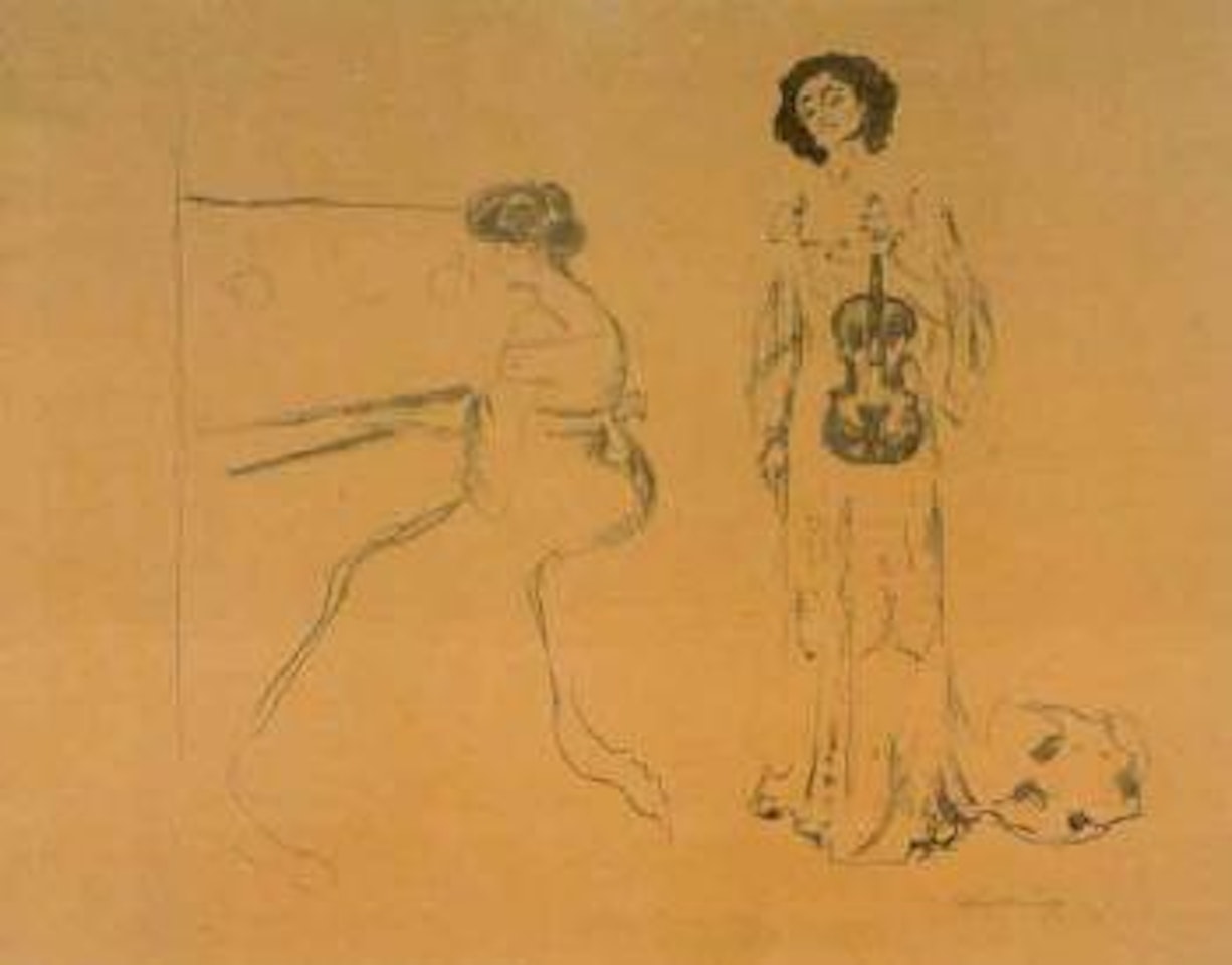 The violin concert by Edvard Munch