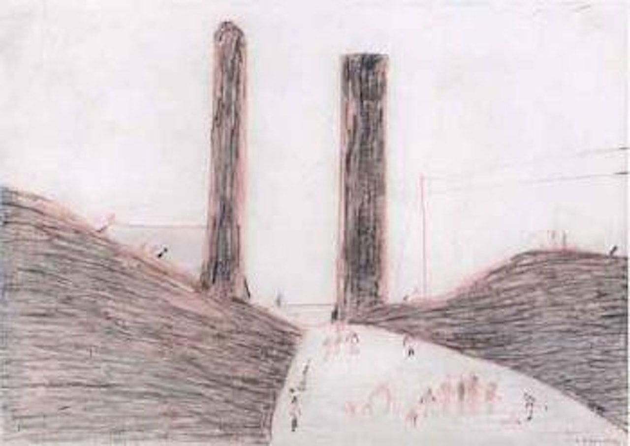 Maiden tower, Mornington, Drogheda by Laurence Stephen Lowry