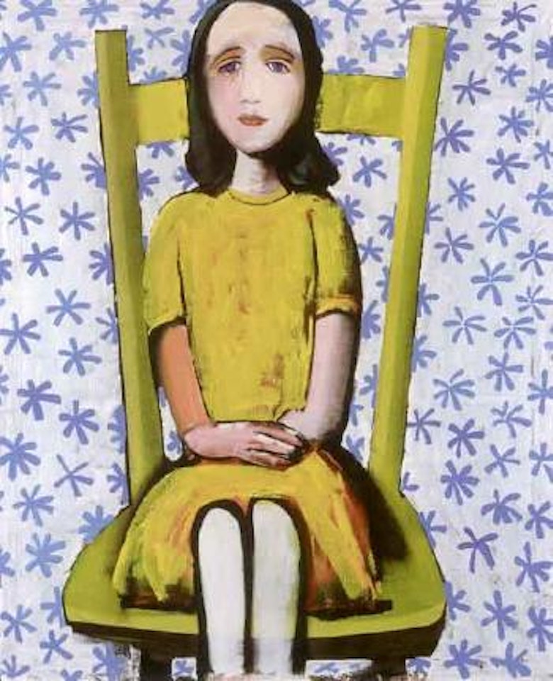 Girl seated by Charles Blackman
