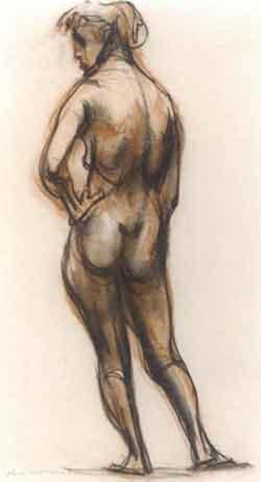 Standing nude, back view by Frederick Ronald Williams