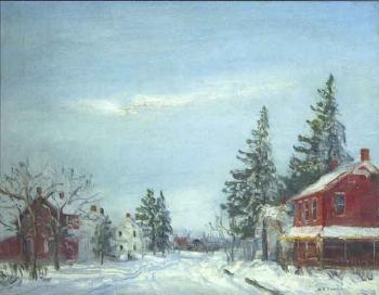 Winter sleet storm by Walter Emerson Baum