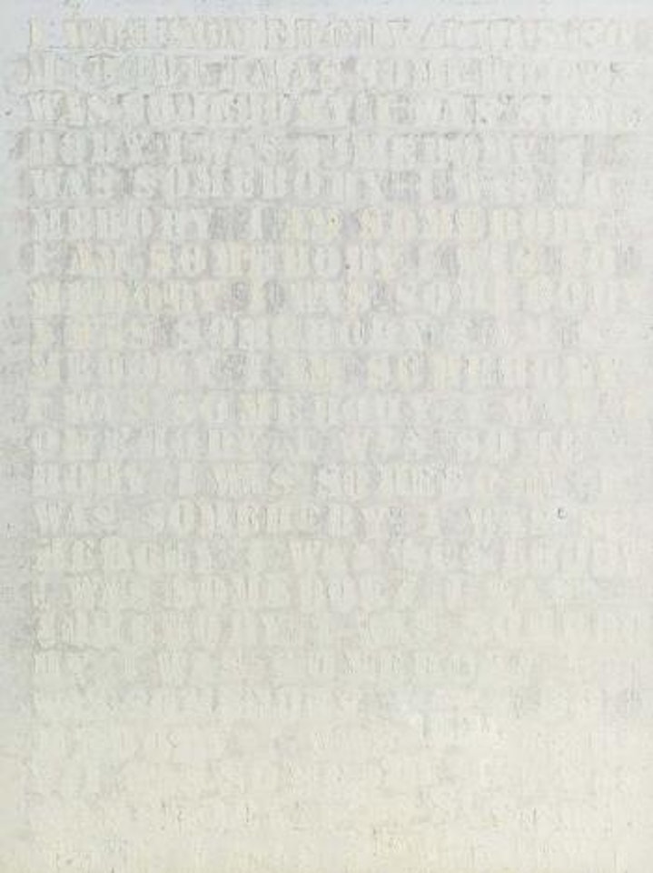 Study for i was somebody by Glenn Ligon