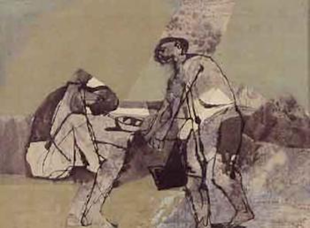 Oyster fisherman II by Keith Vaughan
