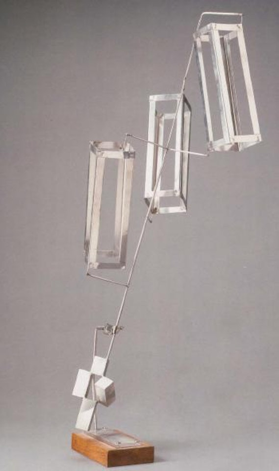 Three parallelepipeds by George Rickey