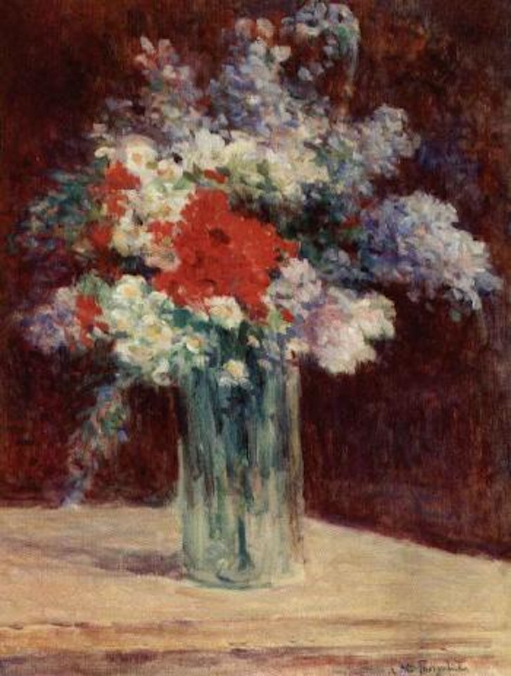 Fleurs dans un vase by Maximilien Luce