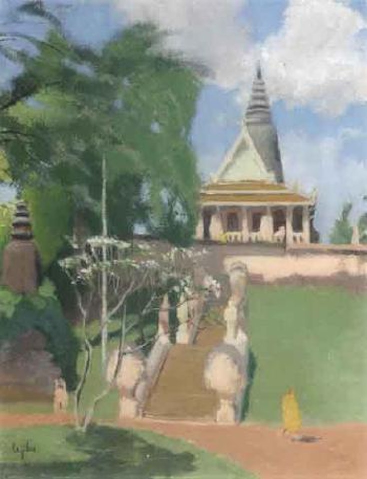 Temple in Laos by Le Pho