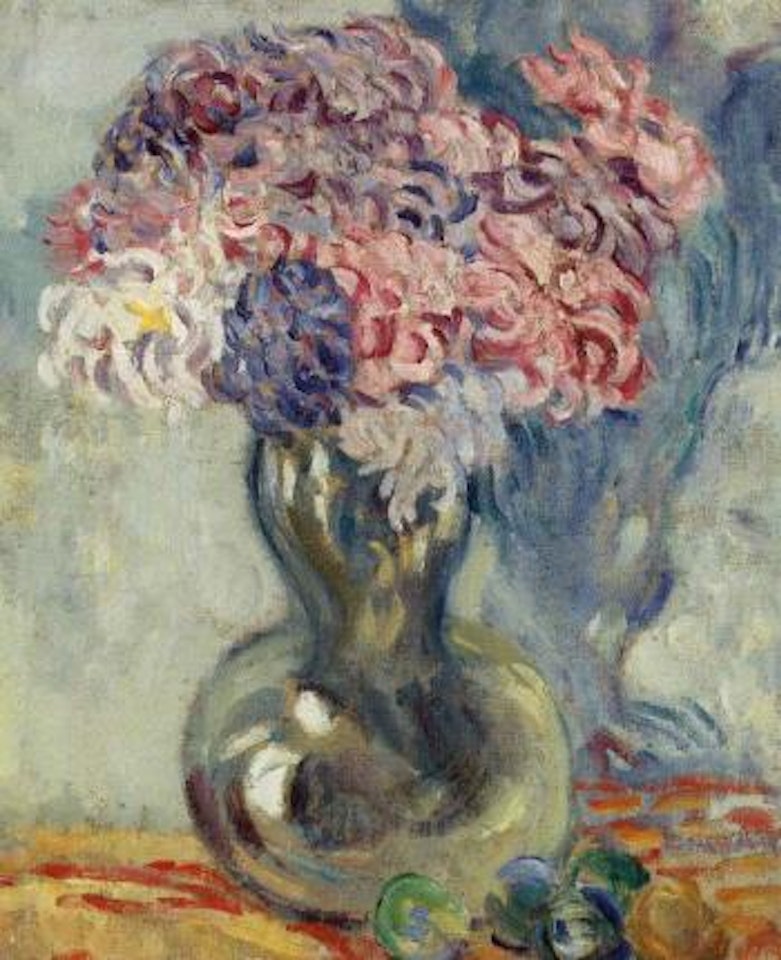 Vase de chrysanthemes by Louis Valtat