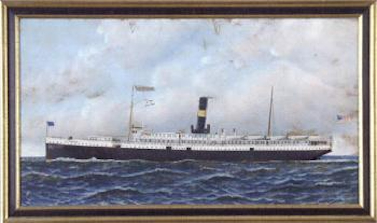 Portrait of the steamship Jefferson by Antonio Jacobsen