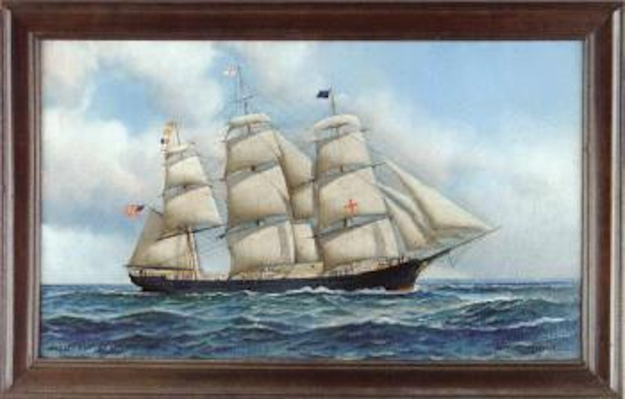 Portrait of the clipper ship Dreadnaught by Antonio Jacobsen