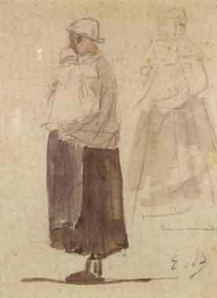 Bretonne et son enfant by Eugène Boudin