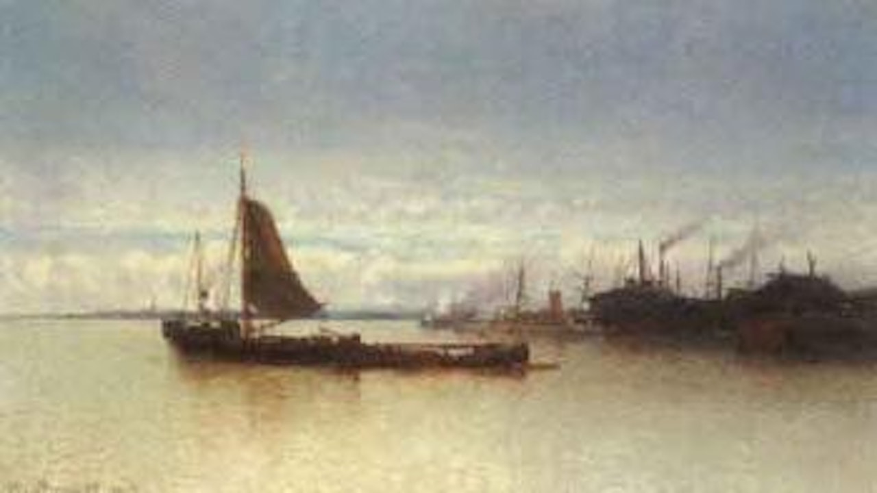 Chantier de reparation naval by Jean Baptiste Henri Durand-Brager
