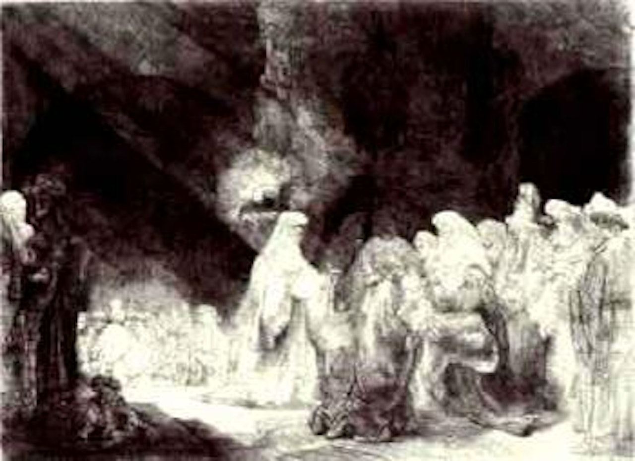 Presentation in the temple by Attributed to Rembrandt Harmensz van Rijn