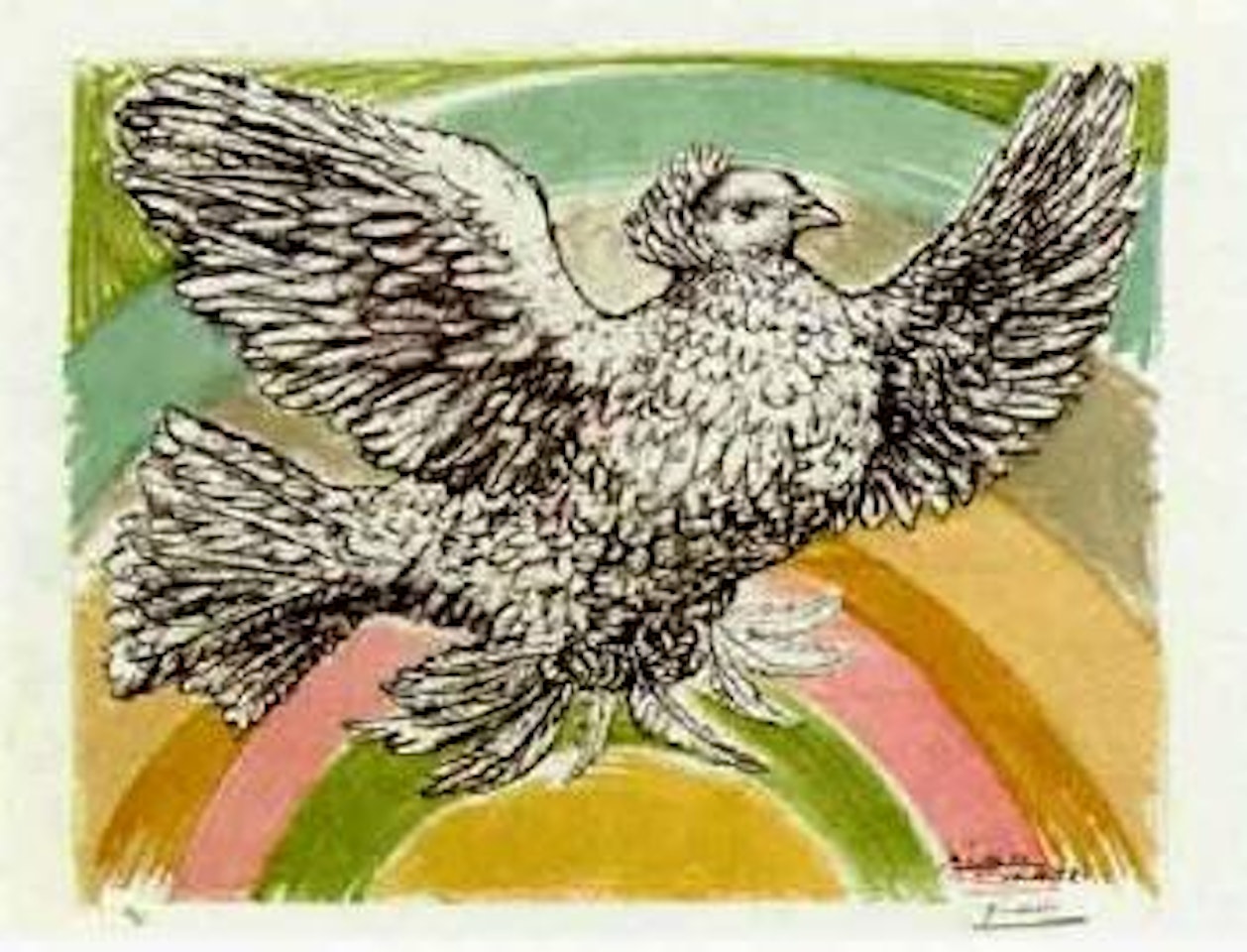 Colombe volant by Pablo Picasso