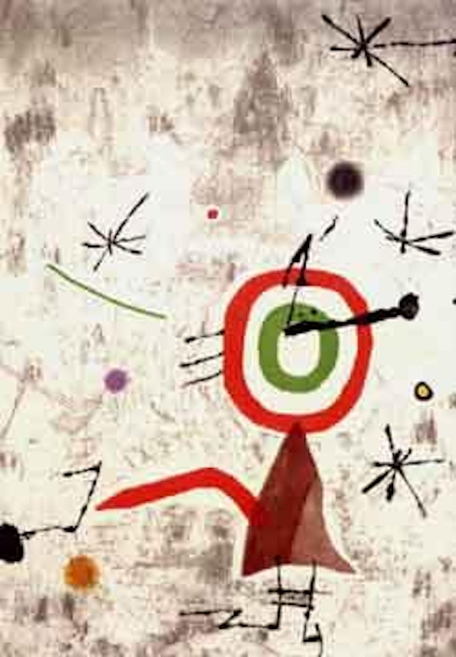 Personatge i estels VII by Joan Miró