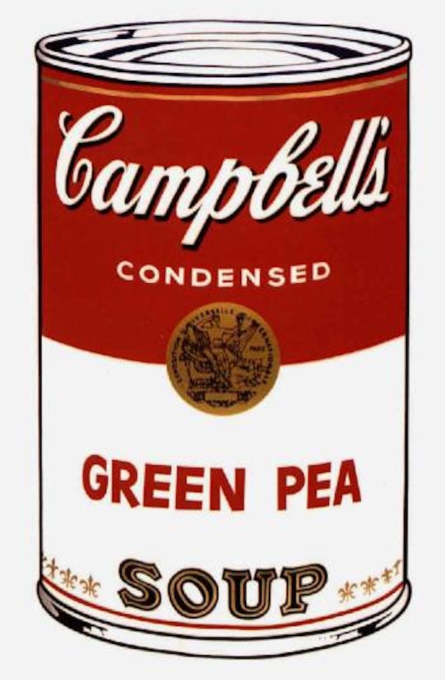 Campbell's soup I, green pea by Andy Warhol