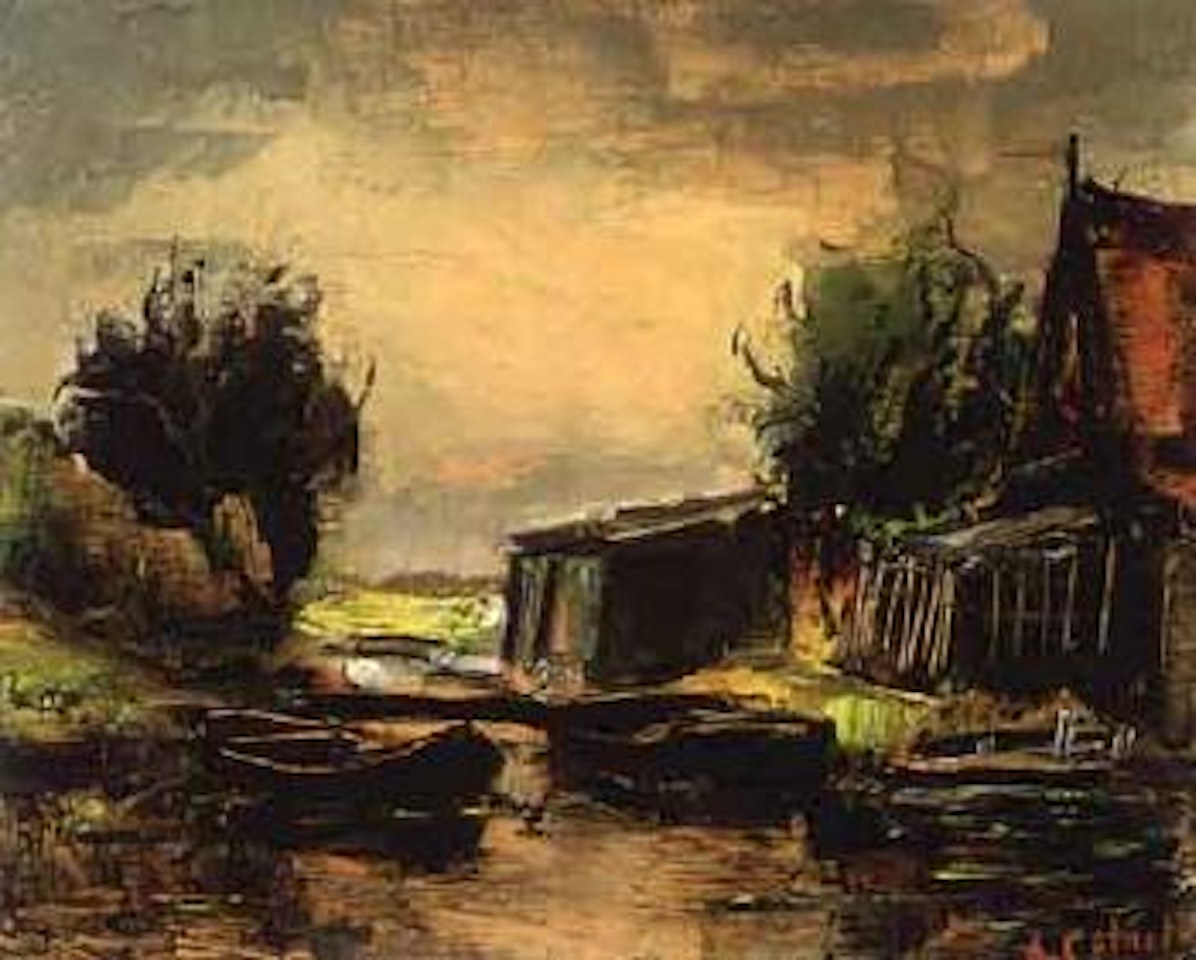 View of a polder landscape by Arnout Colnot
