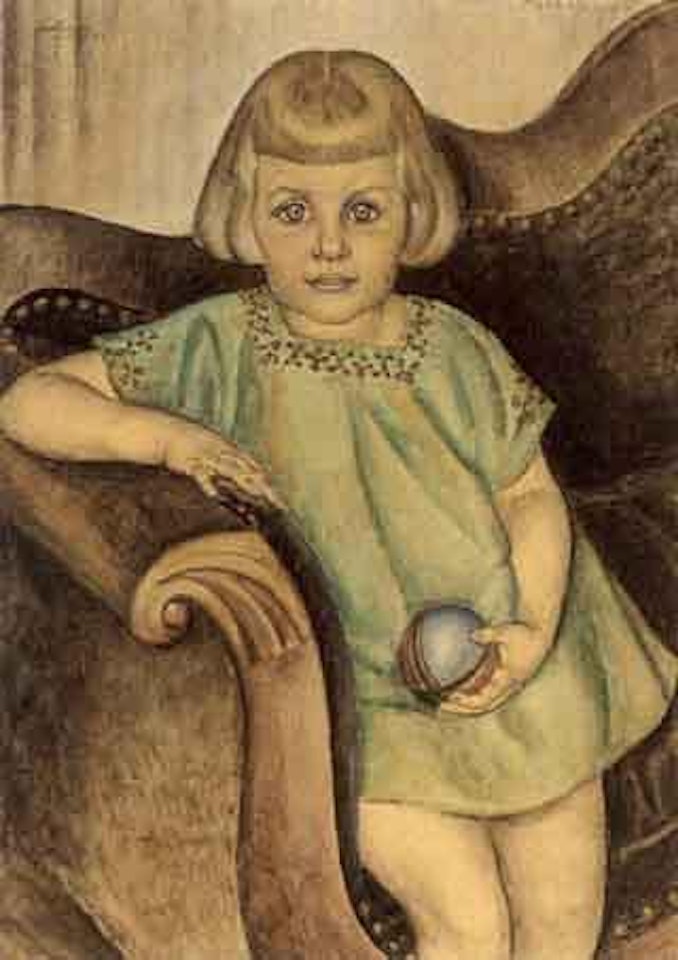 A portrait of Meta Edel by Leo Gestel