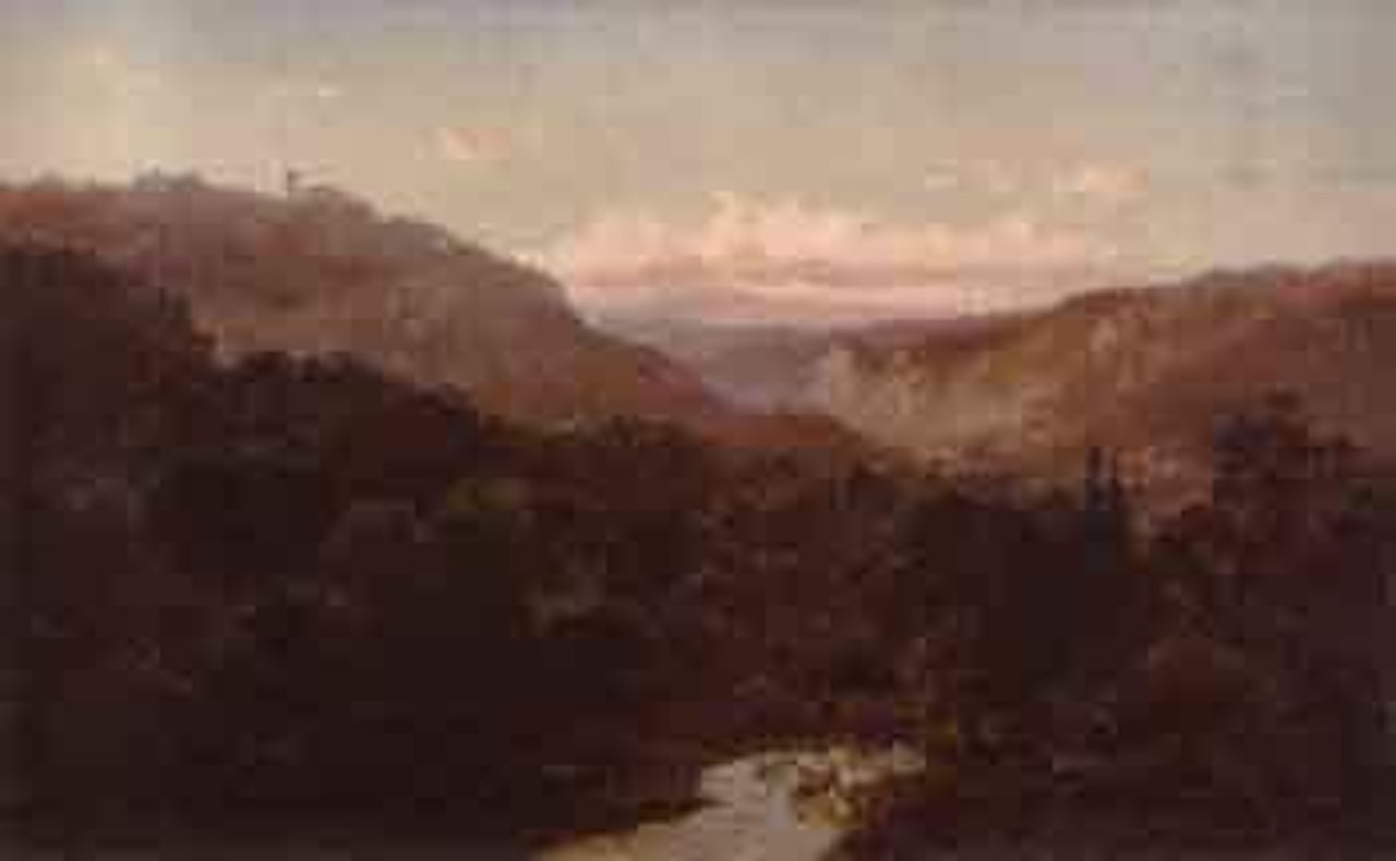 Matlock, River Derwent, Derbyshire by Alfred de Breanski