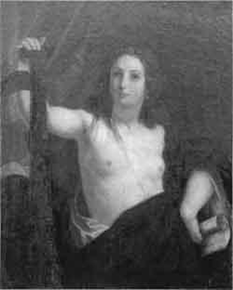 Nude woman with diadem in hair by Venetian School