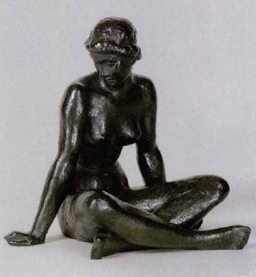 Seated figure by Fritz Klimsch
