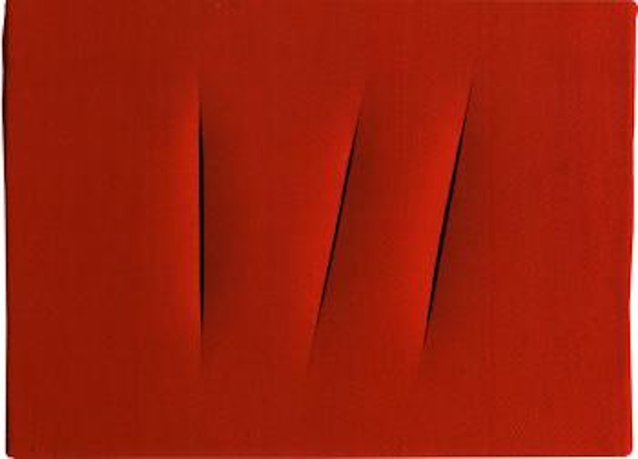Spatial concept, waiting by Lucio Fontana