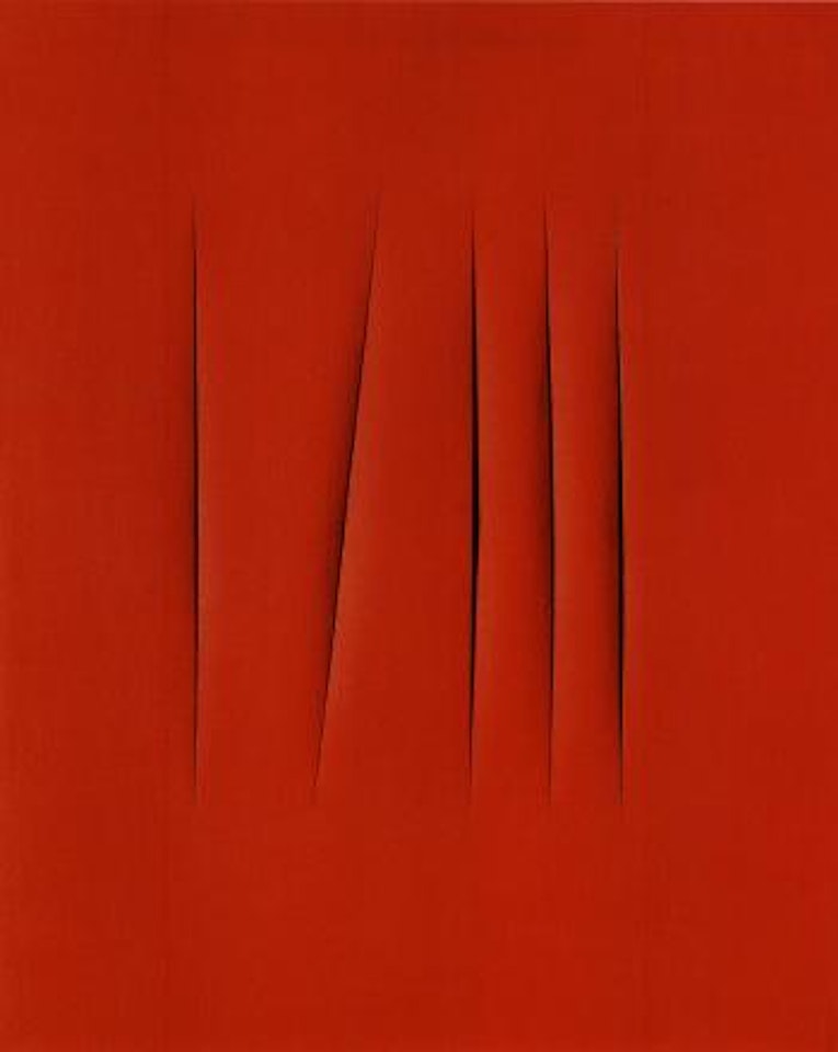 Spatial concept, waiting by Lucio Fontana