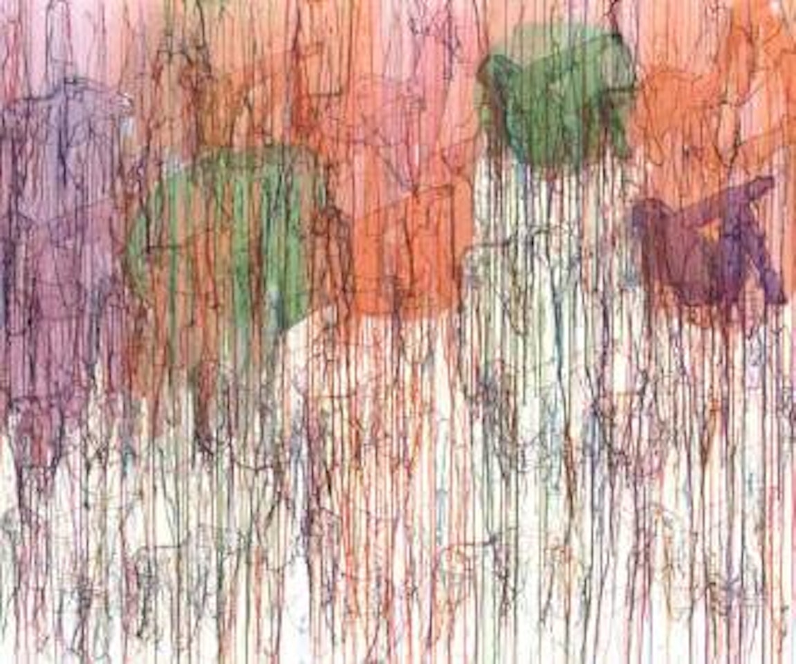 Women in bubbles by Ghada Amer