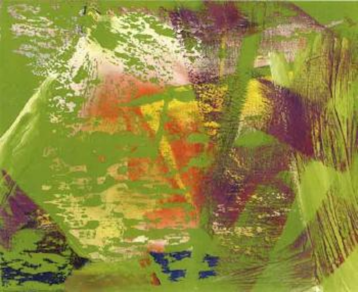 Abstract composition by Gerhard Richter