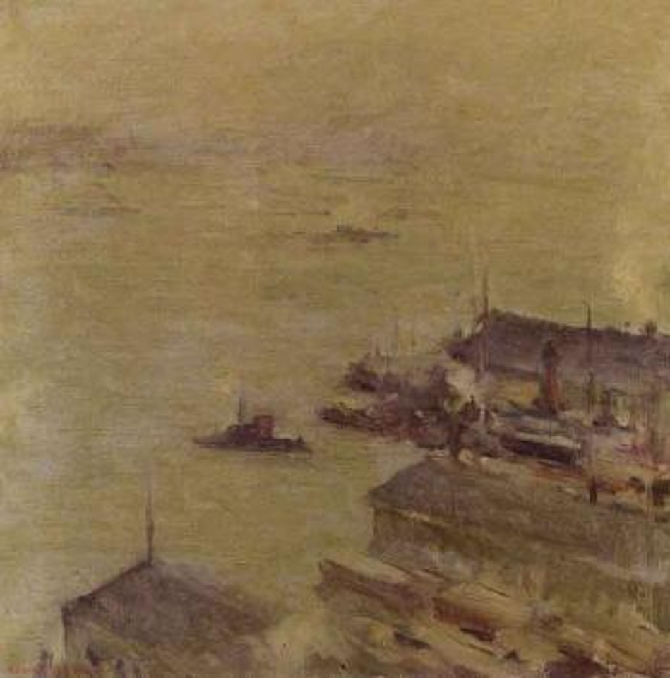 New York harbour by Edmund William Greacen
