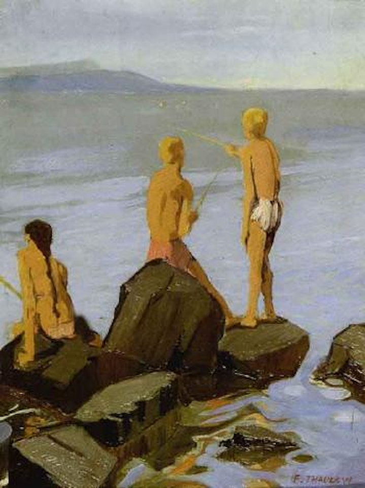 By the open sea by Fritz Thaulow