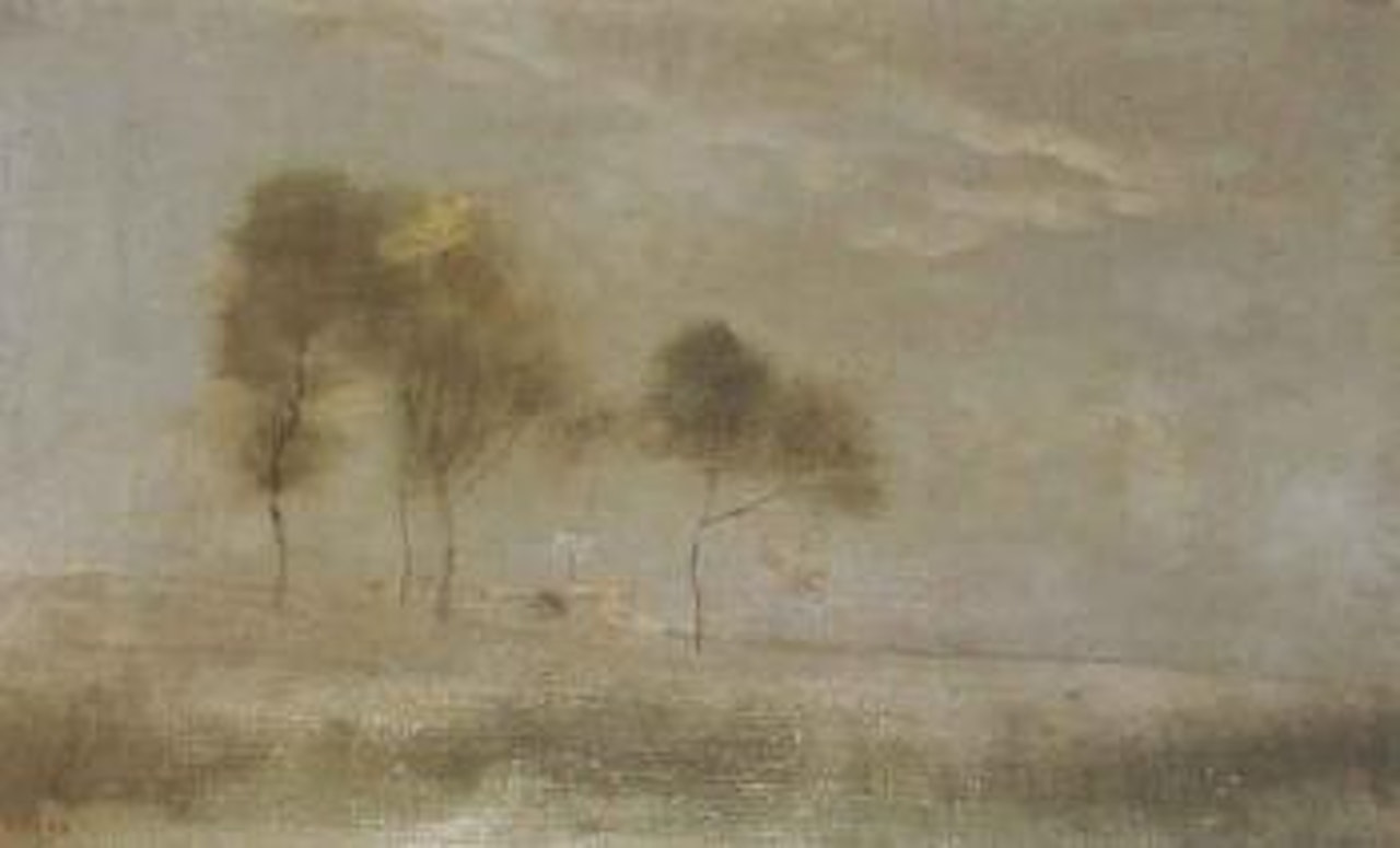 Marais aux quatre arbres by Jean Baptiste Camille Corot