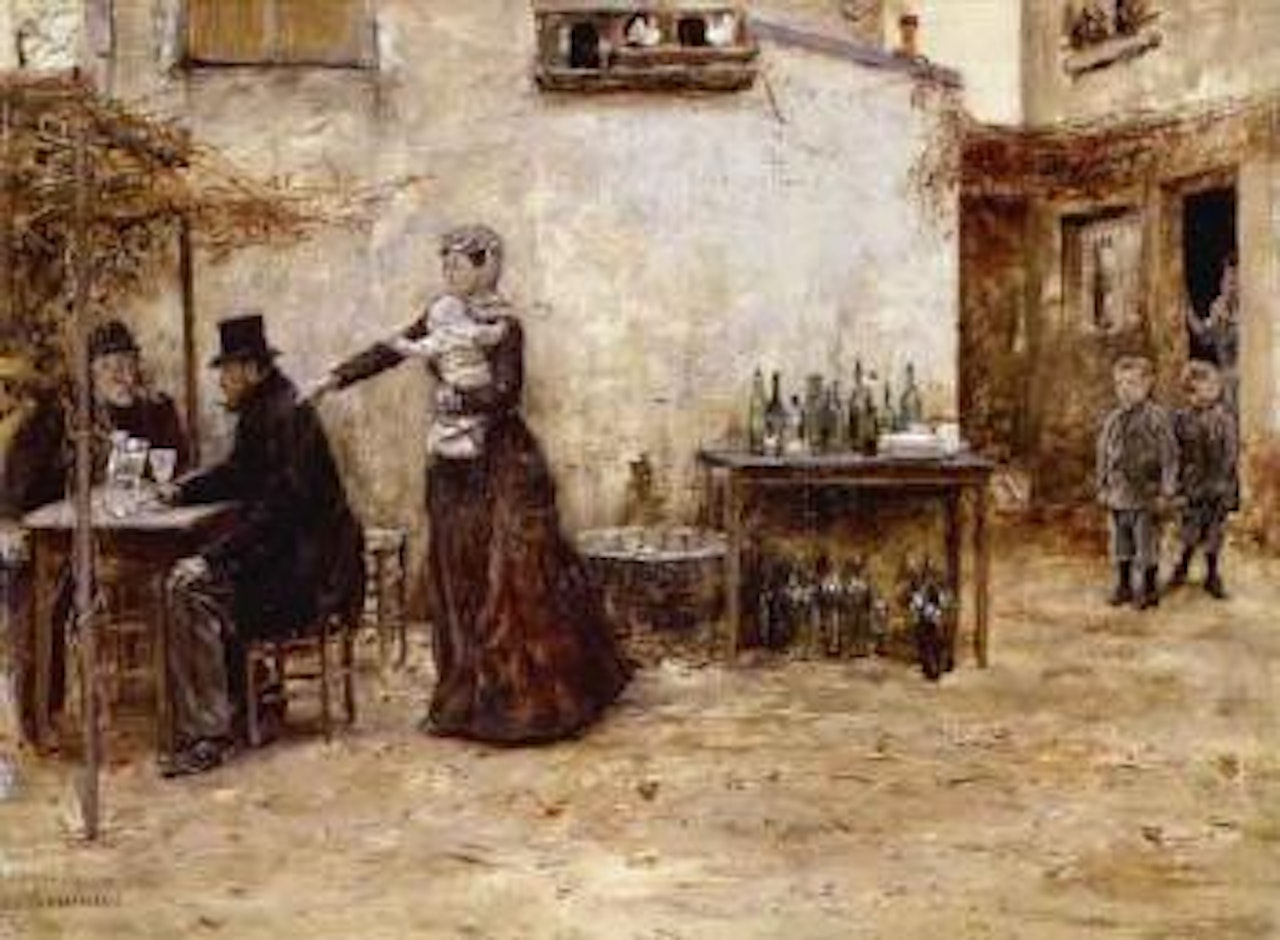 Habitues de cafe by Jean Francois Raffaelli