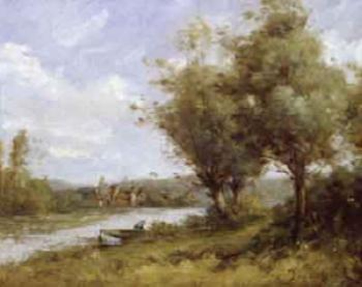 On the river by Paul Désiré Trouillebert