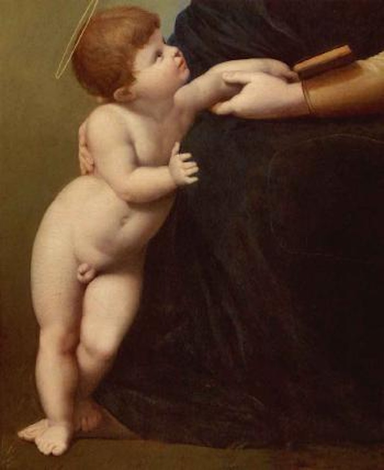 Christ Child standing by Eugene Delacroix