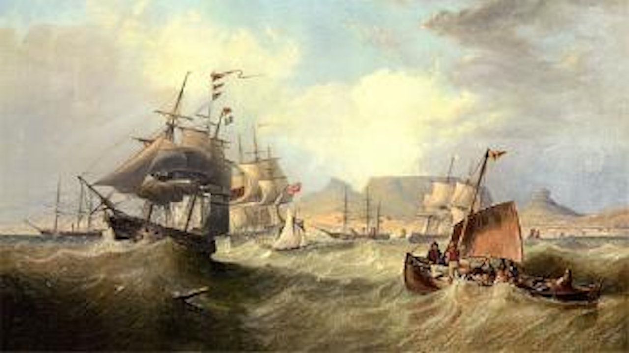 Shipping in Table Bay by John Wilson Carmichael