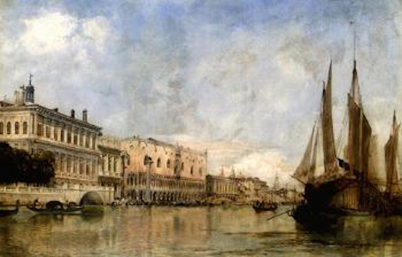 View of the Molo, Venice by Edward William Cooke