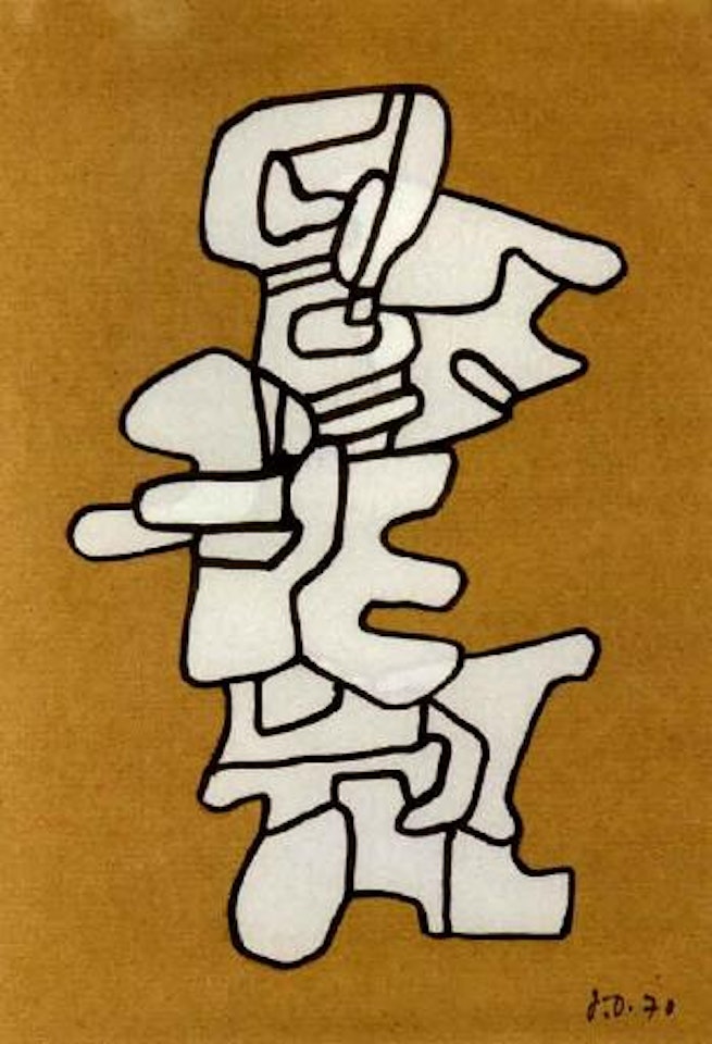 Dessin pour un monument by Jean Dubuffet
