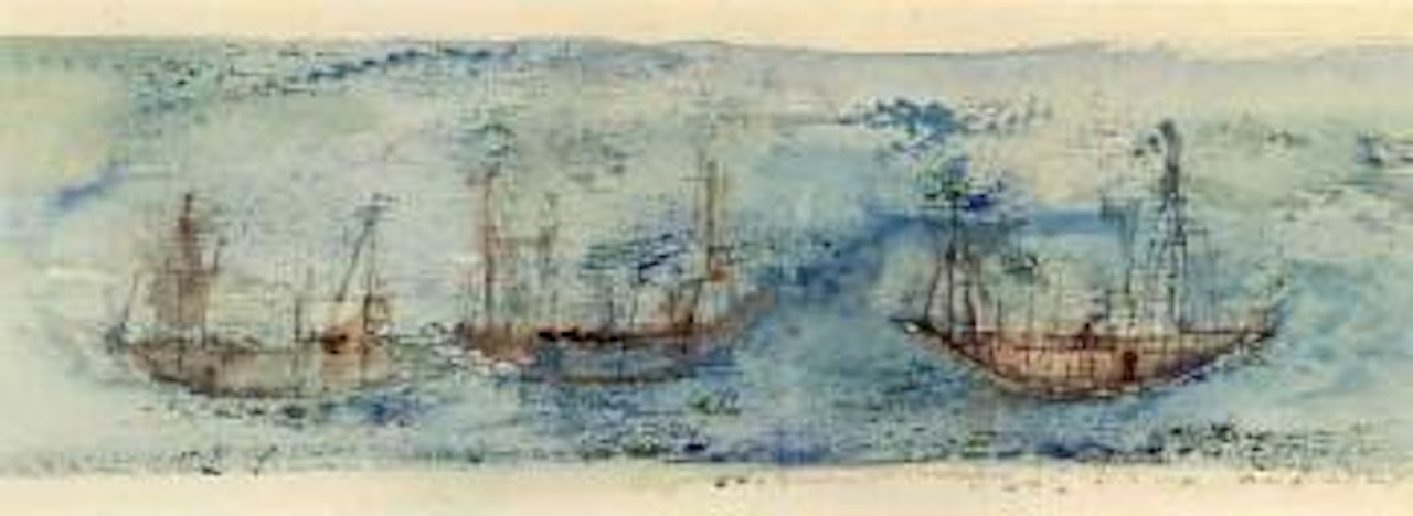 Three ships by Zao Wou-Ki