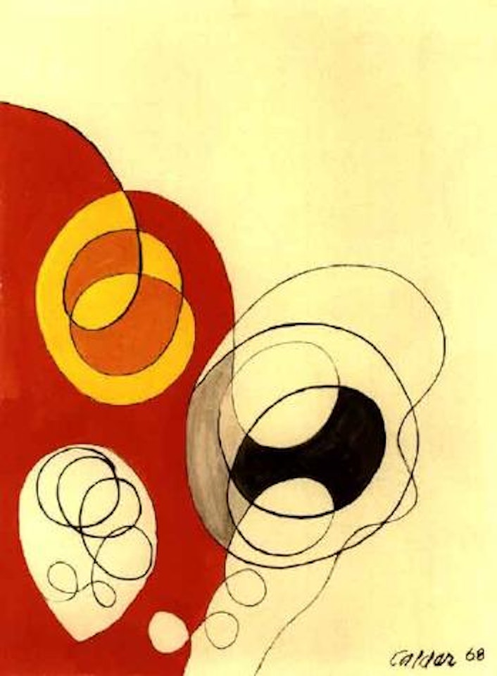 Loops on the red and white by Alexander Calder