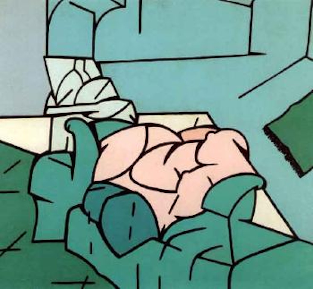 Nudo sur sofa by Valerio Adami