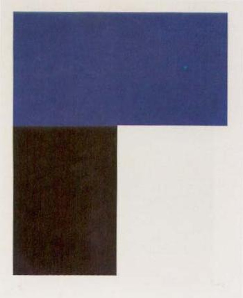 Blue with black I by Ellsworth Kelly