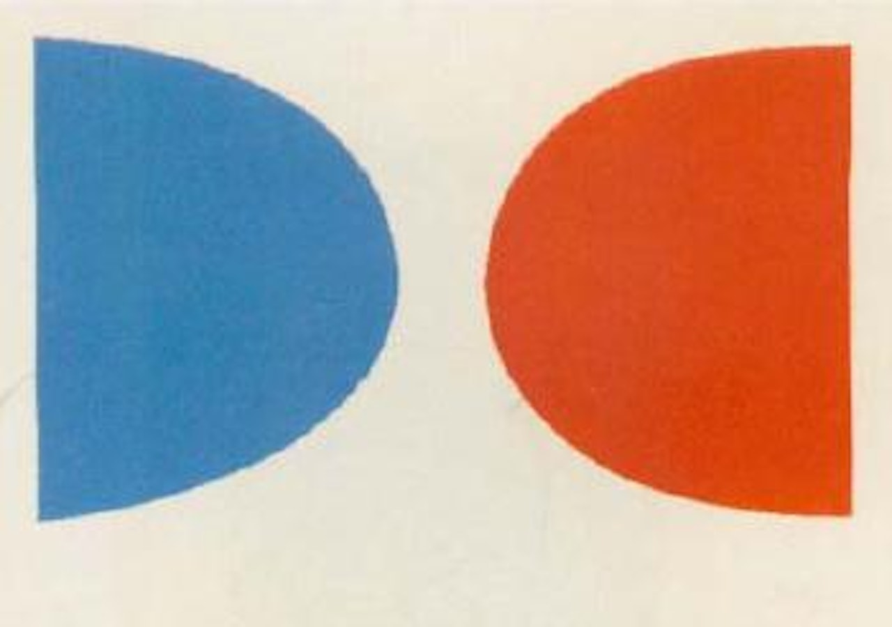 Blue and orange by Ellsworth Kelly