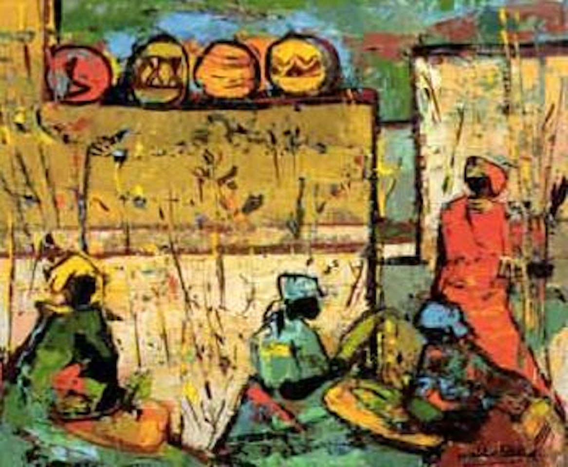 Figures and calabashes by Walter Battiss