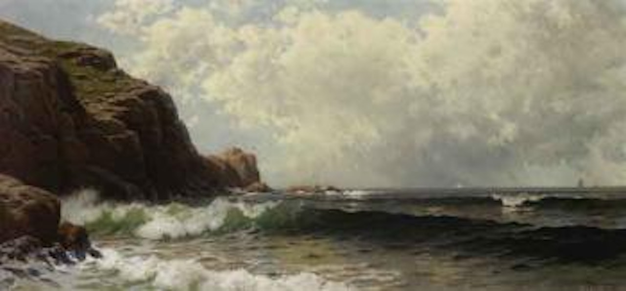 Coastal scene near Newport by Alfred Thompson Bricher