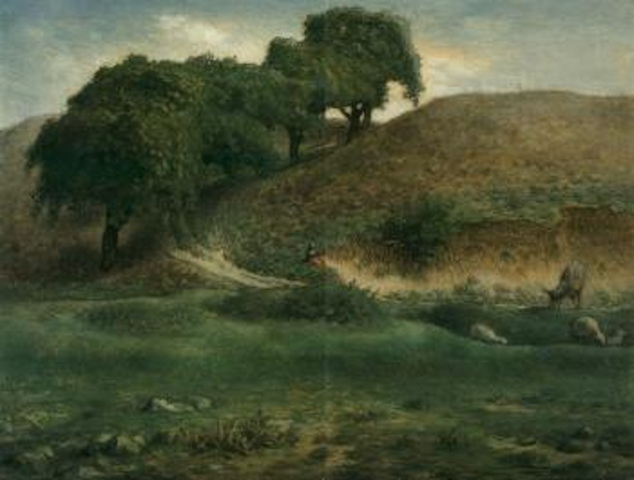 Path through the chestnut trees, Cusset by Jean-François Millet
