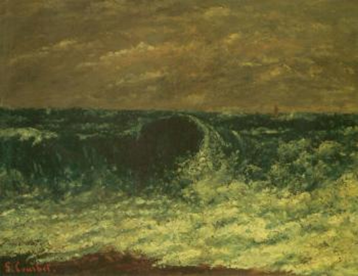 La vague by Gustave Courbet
