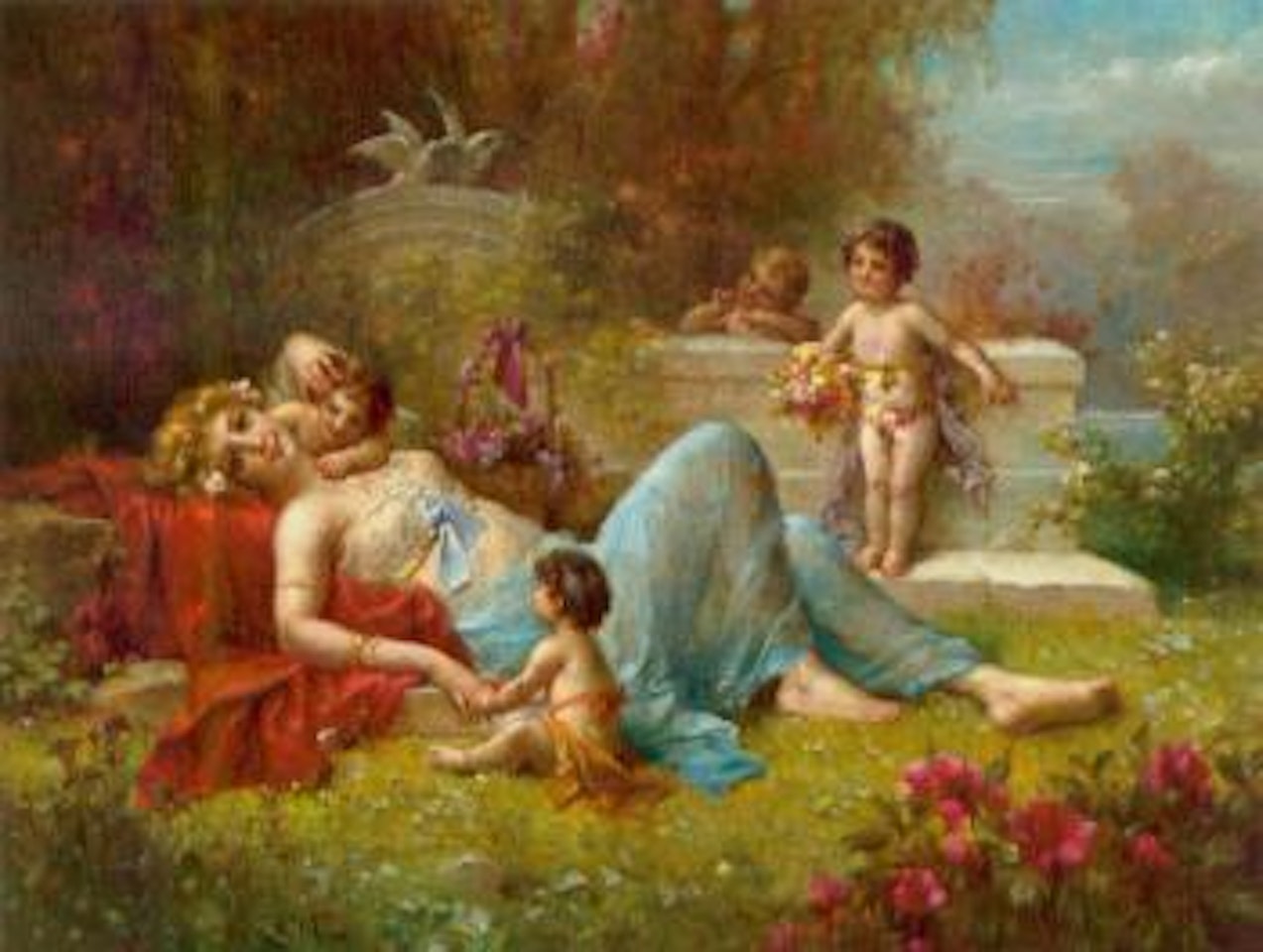 Allegory of love by Hans Zatzka